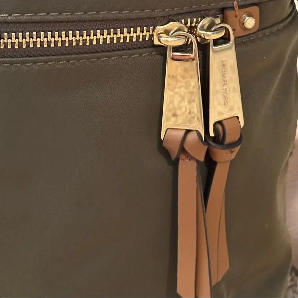 Michael Kors Olive Nylon Backpack